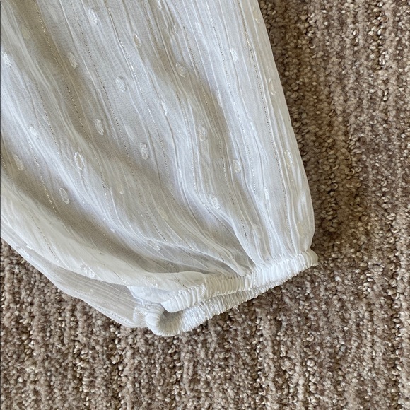 Nasty Gal White Sheer Cropped Blouse - Picture 6 of 12